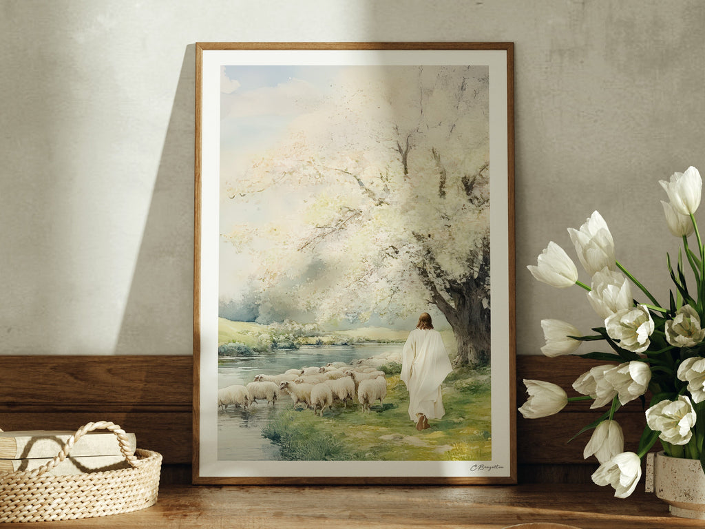 Beside the Still Waters | Signed Handmade Art Print