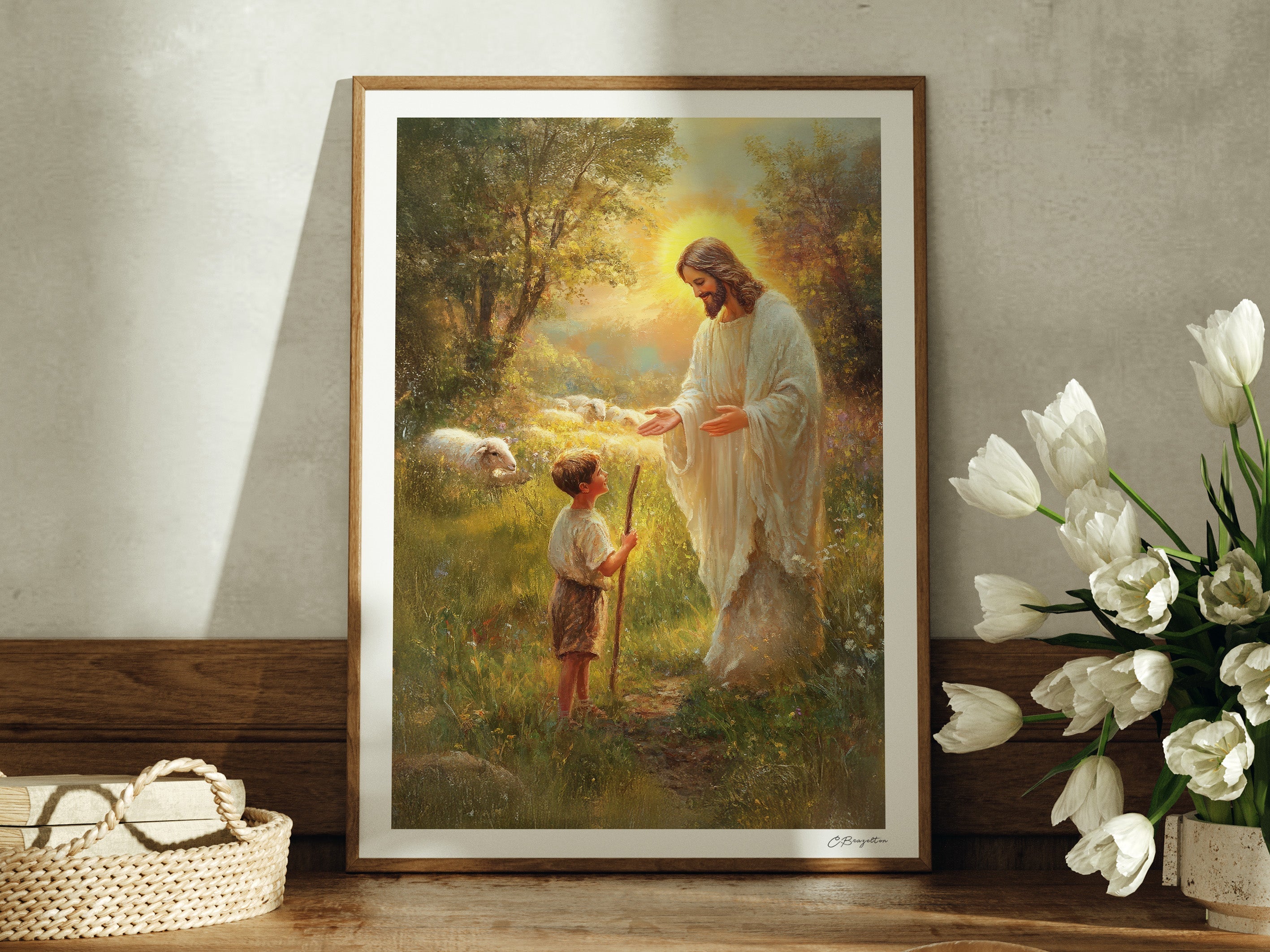 Feed My Sheep | Signed Handmade Art Print