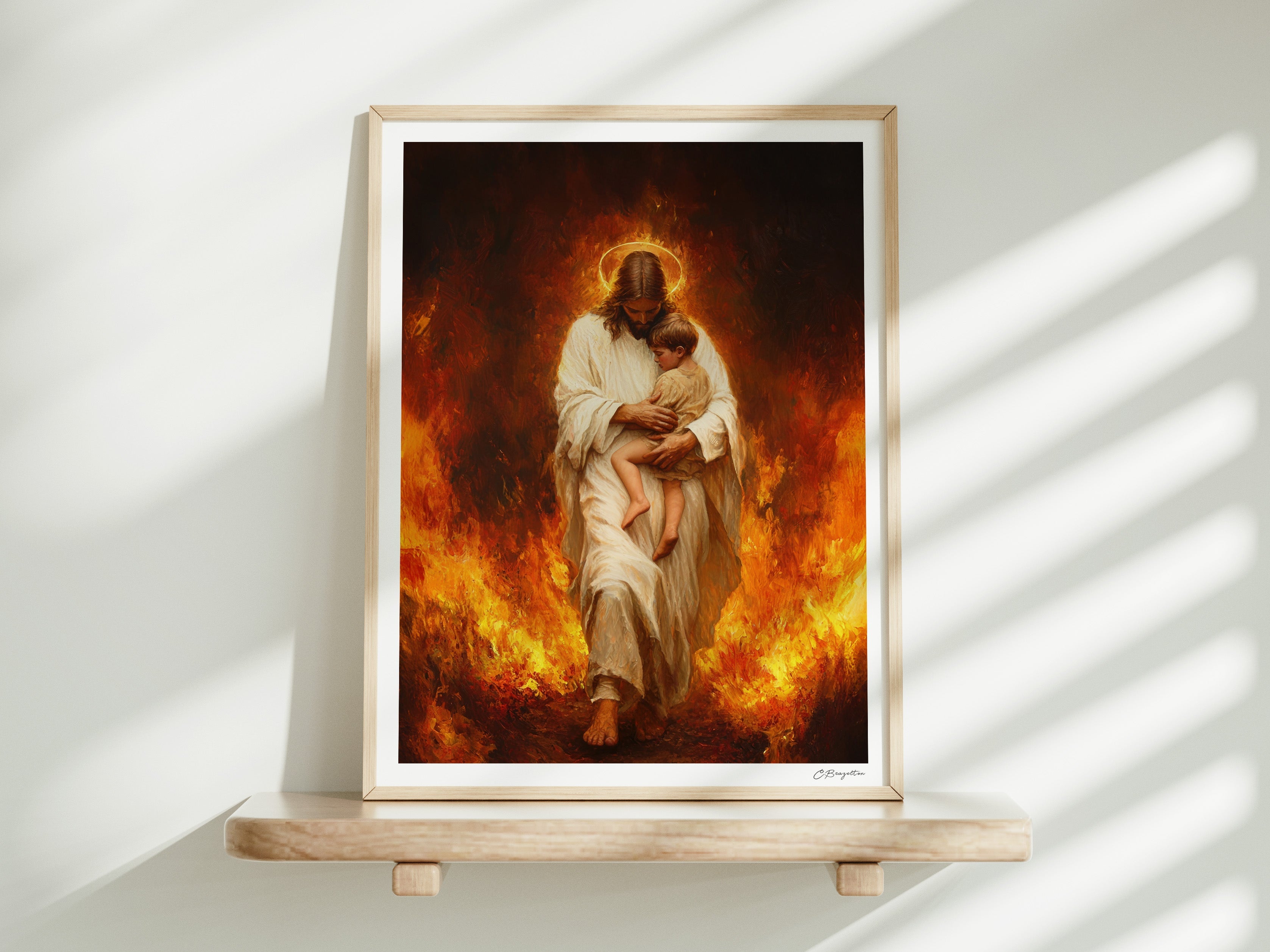 Faith Over Fire | Signed Handmade Art Print