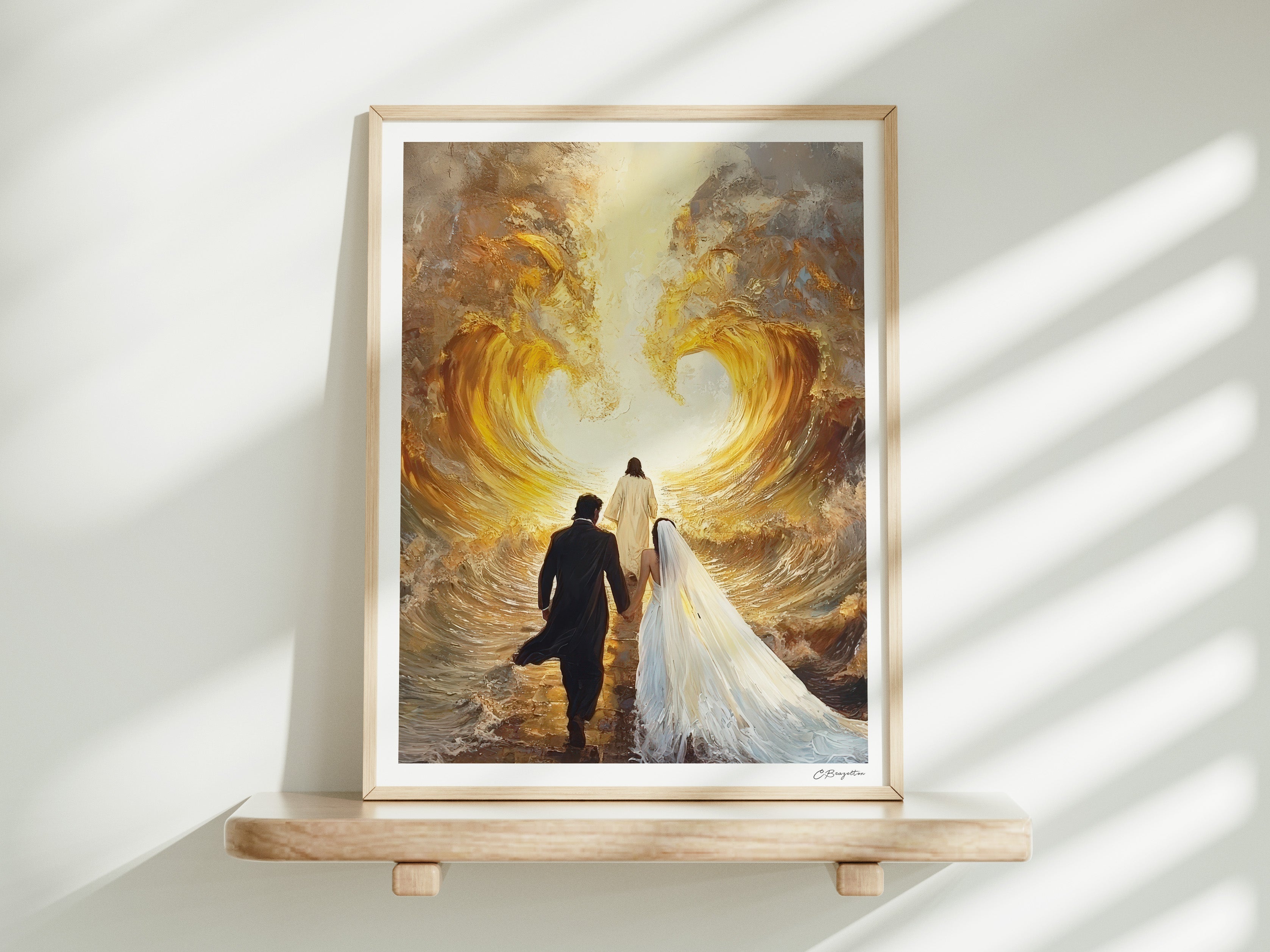 Guided by Him #2 | Signed Handmade Art Print