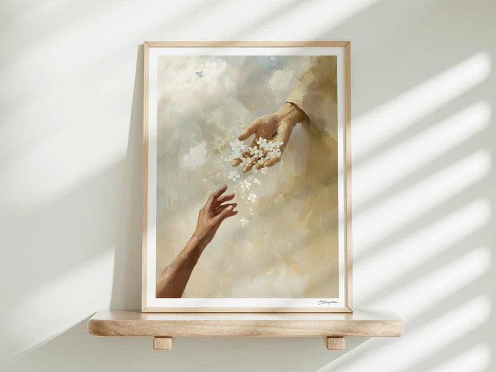 Reaching for Him | Signed Handmade Art Print