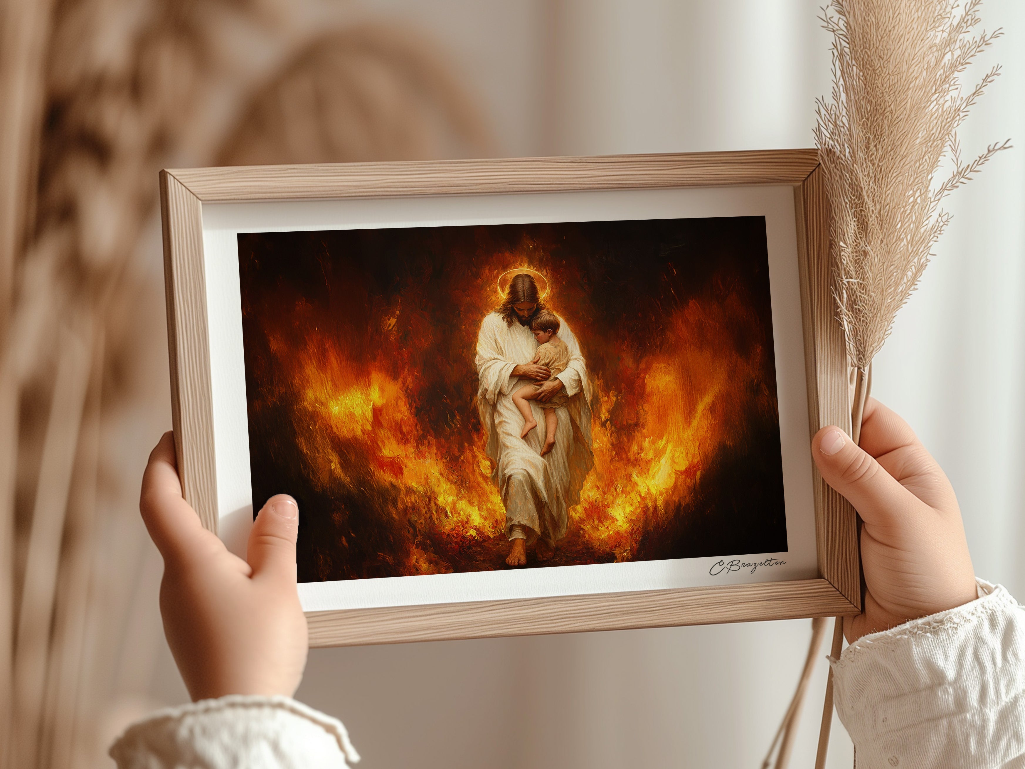 Faith Over Fire | Signed Handmade Art Print