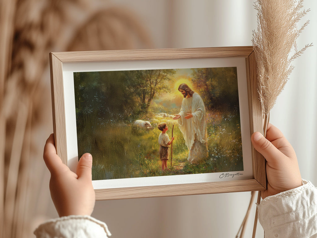 Feed My Sheep | Signed Handmade Art Print
