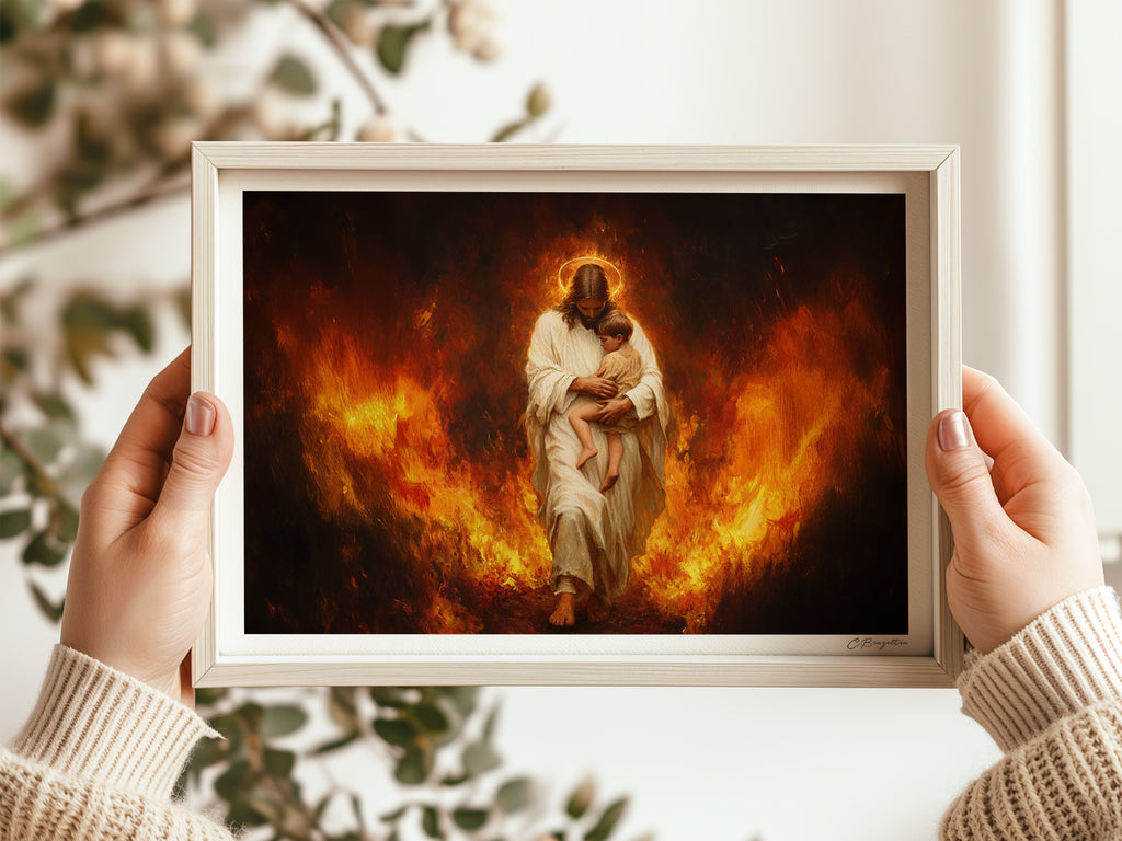 Faith Over Fire | Signed Handmade Art Print