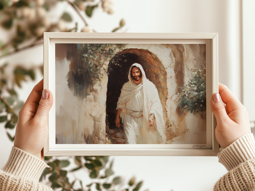 He Conquered the Grave | Signed Handmade Art Print