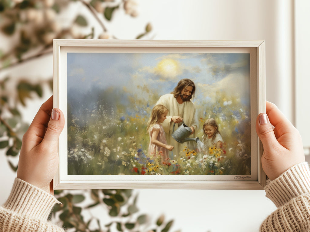 Working Beside Him | Signed Handmade Art Print