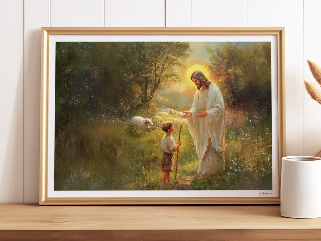 Feed My Sheep | Signed Handmade Art Print