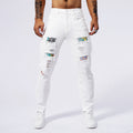 Hole Patched Washed Pants for Men