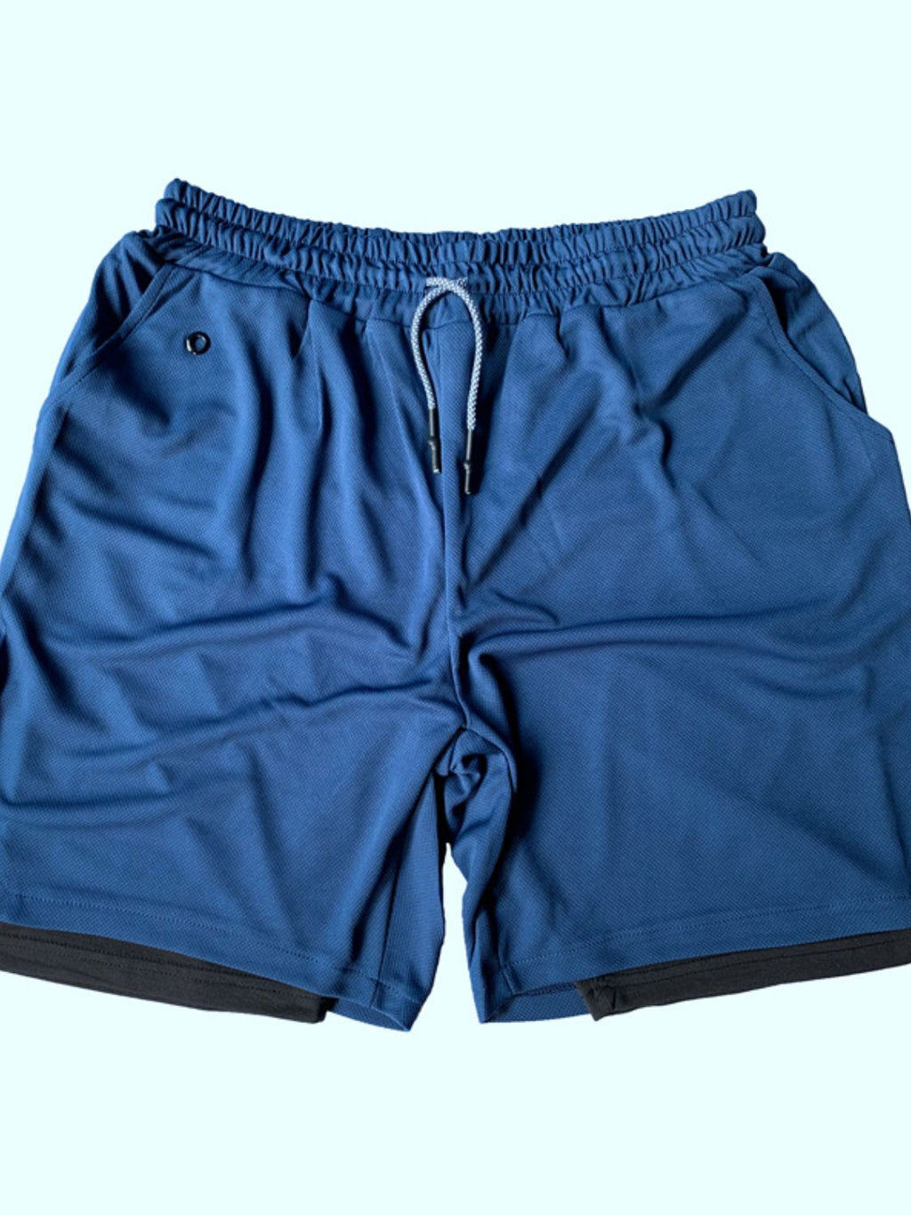 Men's Plus Size Drawstring Active Shorts with Pockets