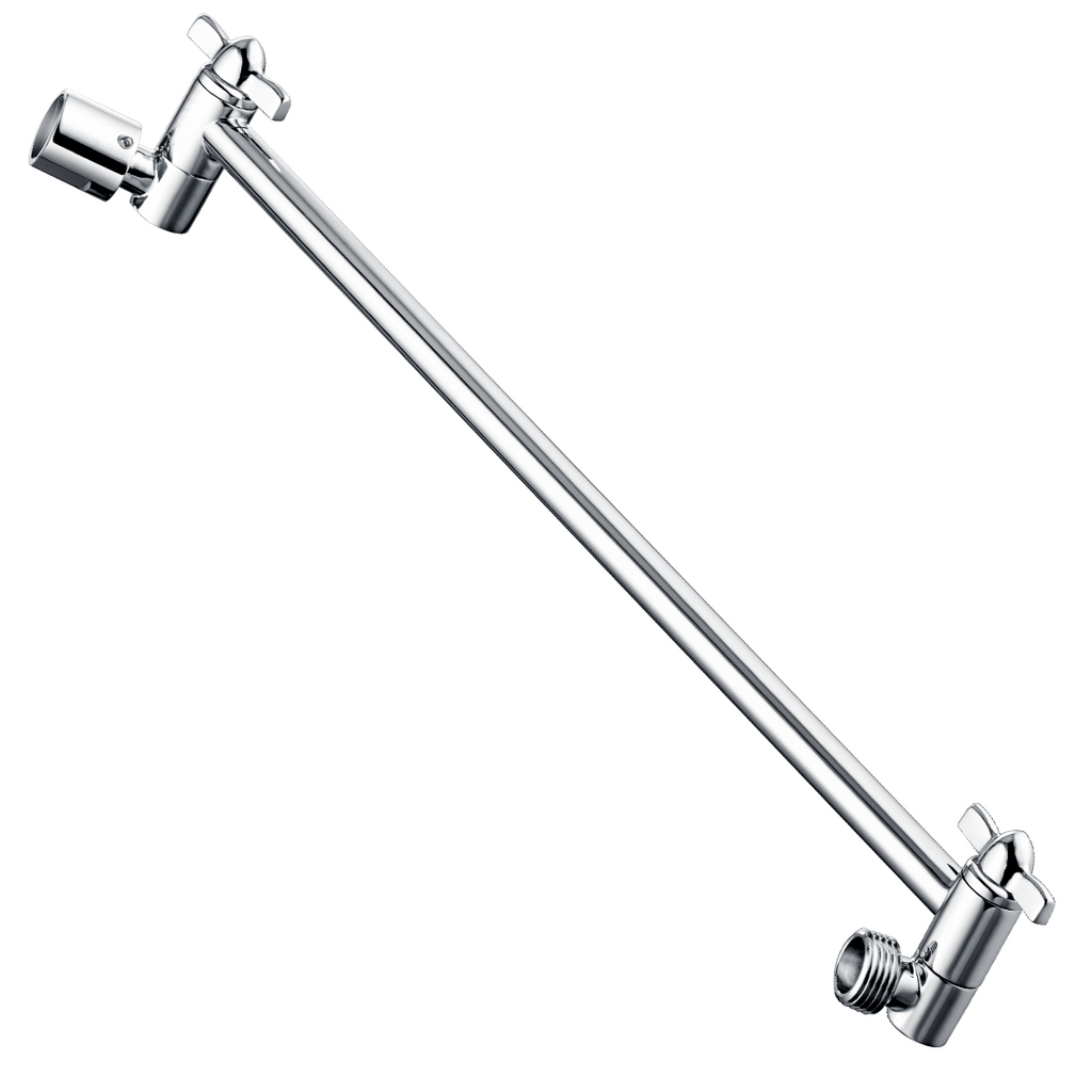 10 Inch Brass Shower Head Extension Arm, Height & Angle Adjustable