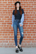 Wash Destructed Skinny Jeans