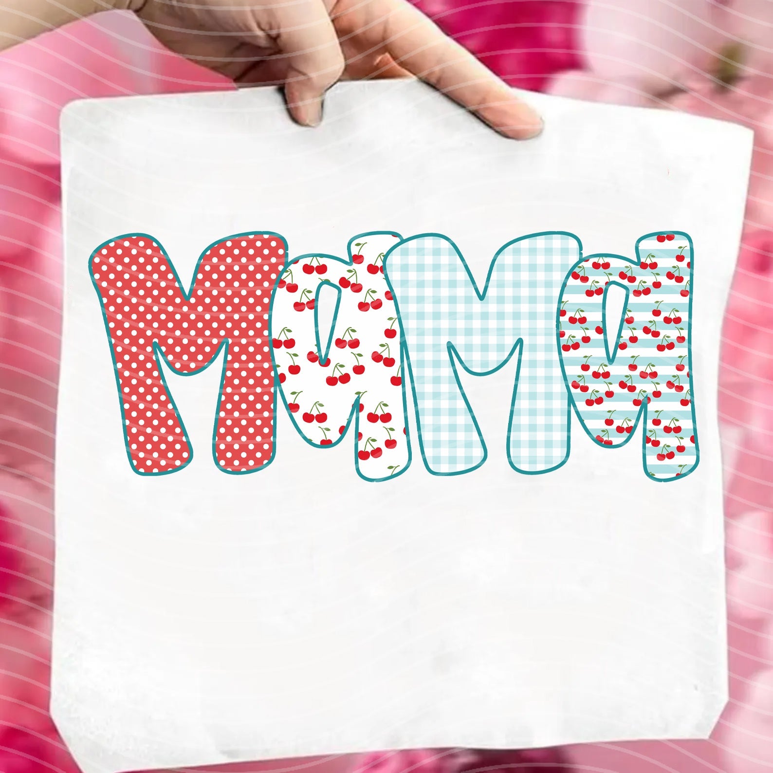 Mama Cherries Name Graphic Tee