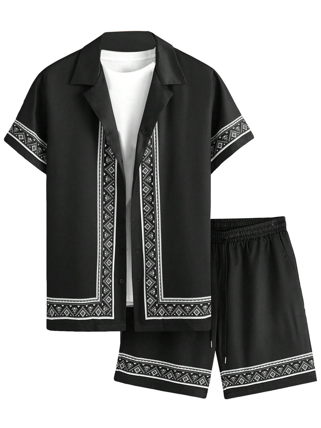 Munsieur Vacay Hawaiian Shorts Set Men's