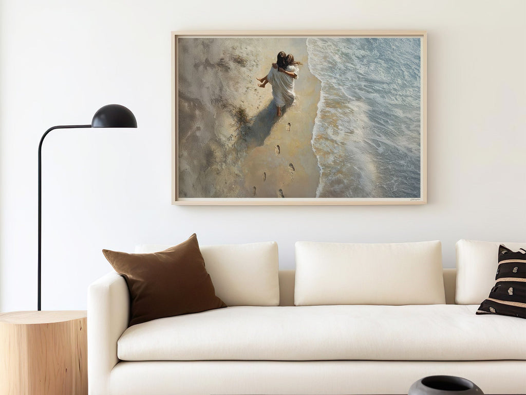 He Carried Me | Signed Handmade Art Print
