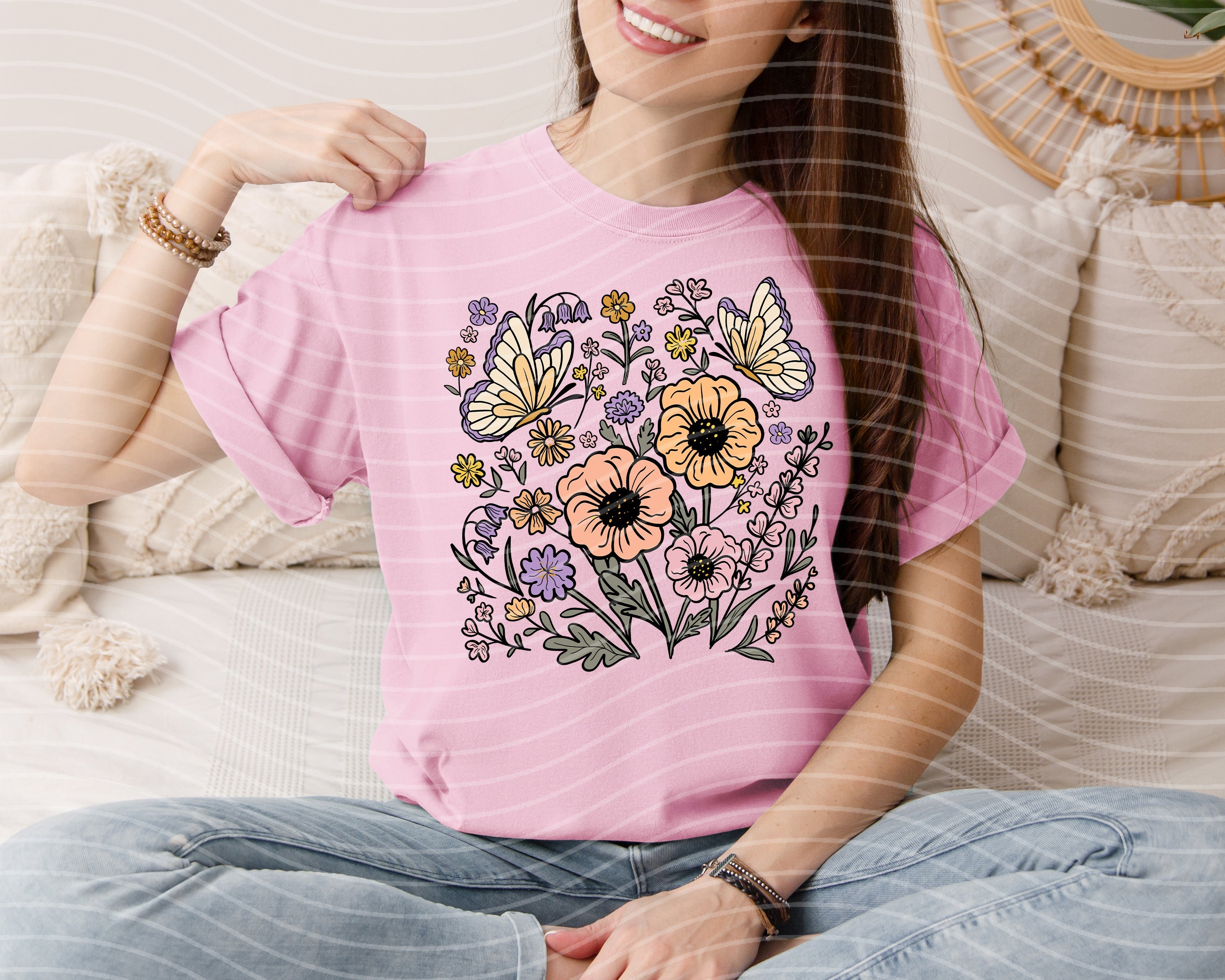 Spring Floral Graphic Tee