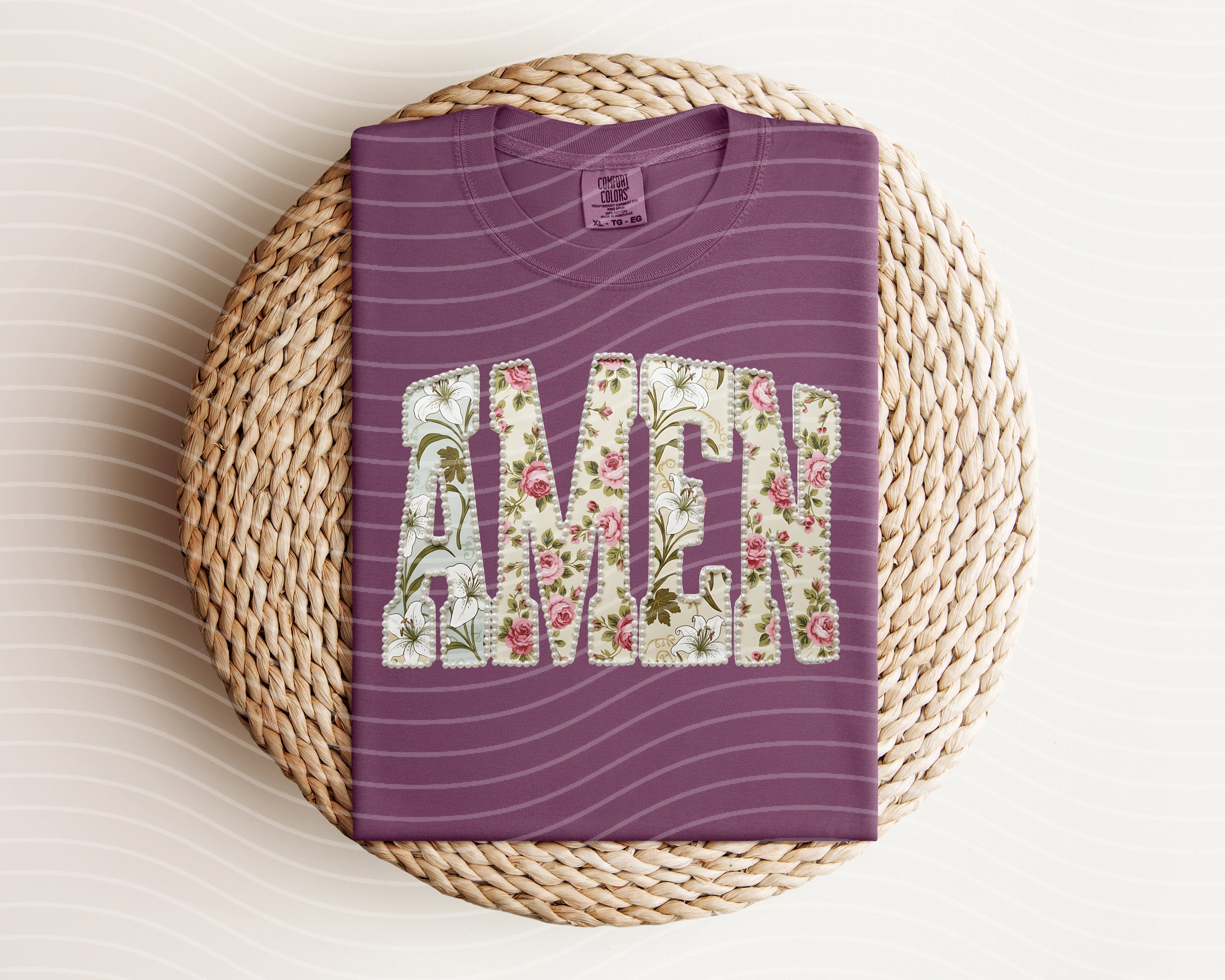Amen Floral Graphic Tee