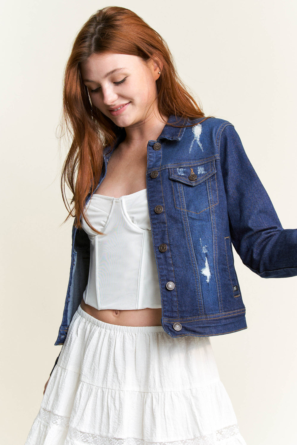 Classic Destructed Denim Jacket