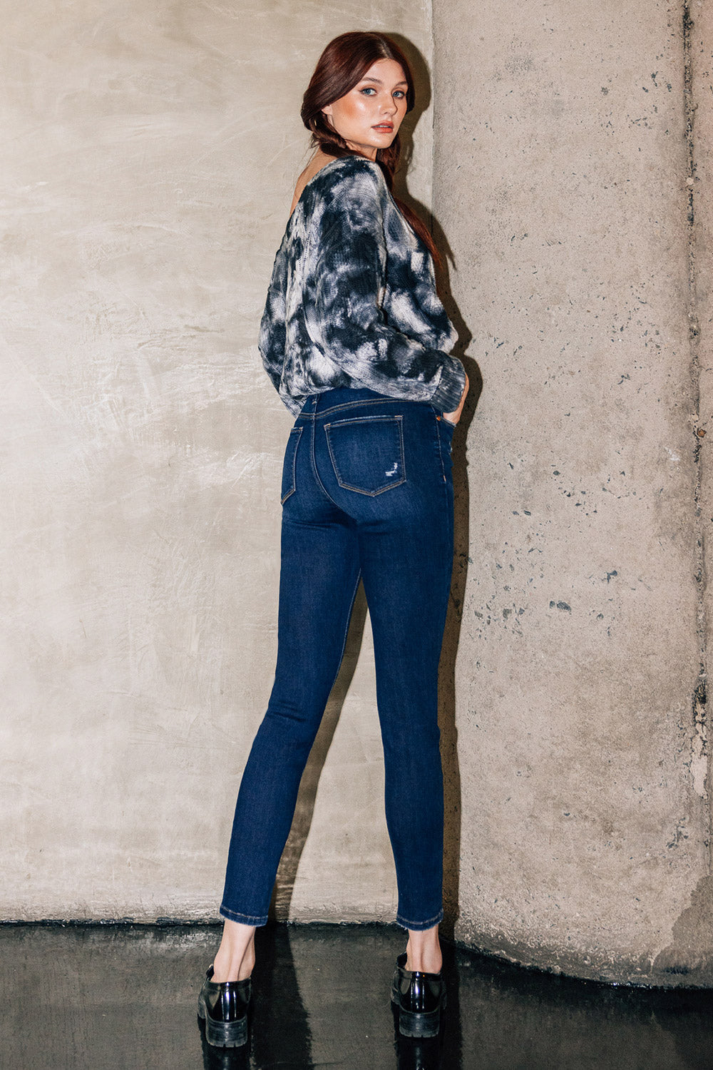 Destructed Ankle Skinny Jeans