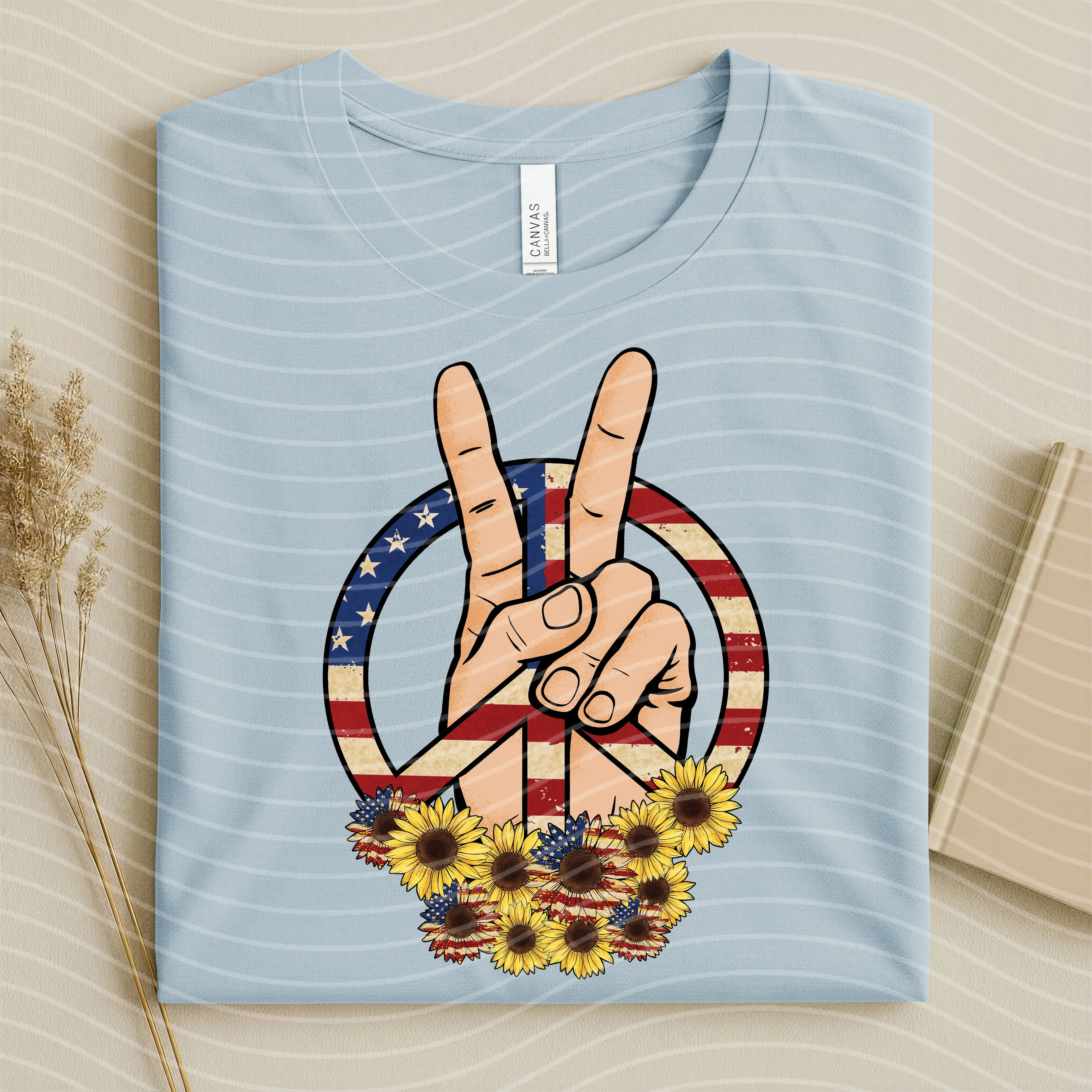 Patriotic Peace Graphic Tee