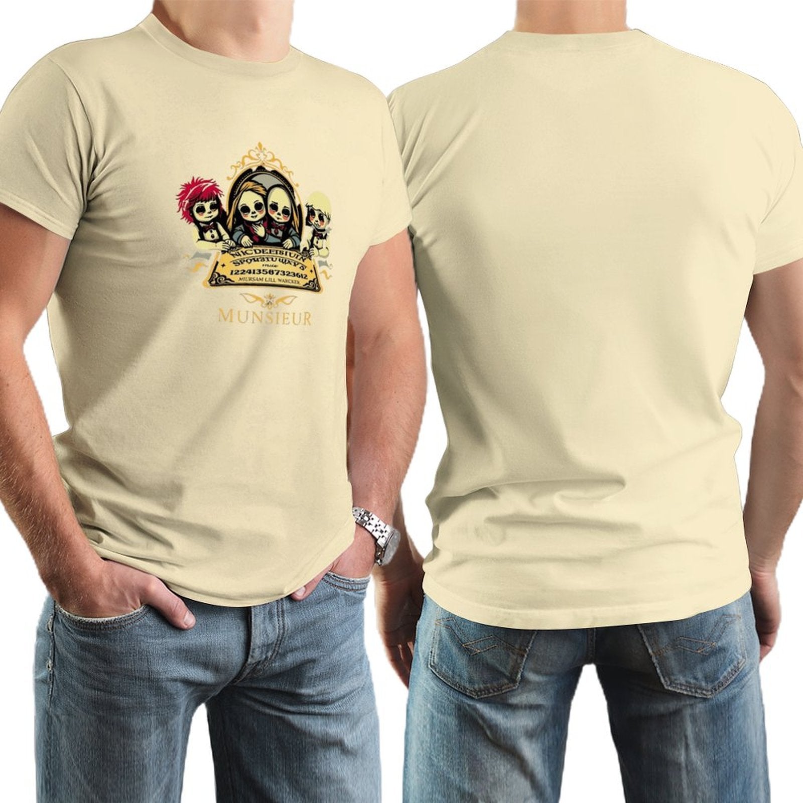 Men's Munsieur Halloween Tee "Ouija" Designer Streetwear for Men