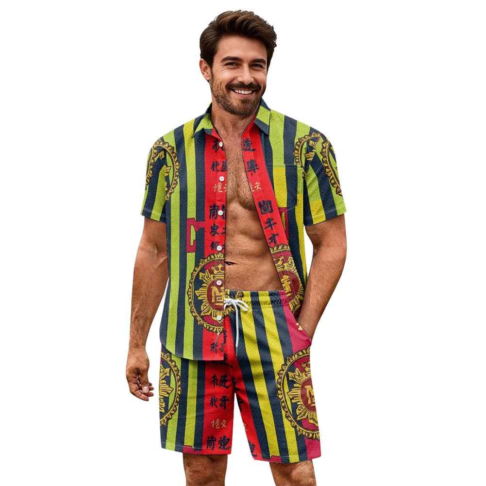 Men's Casual Shorts Set - Two Piece Matching Summer Outfit