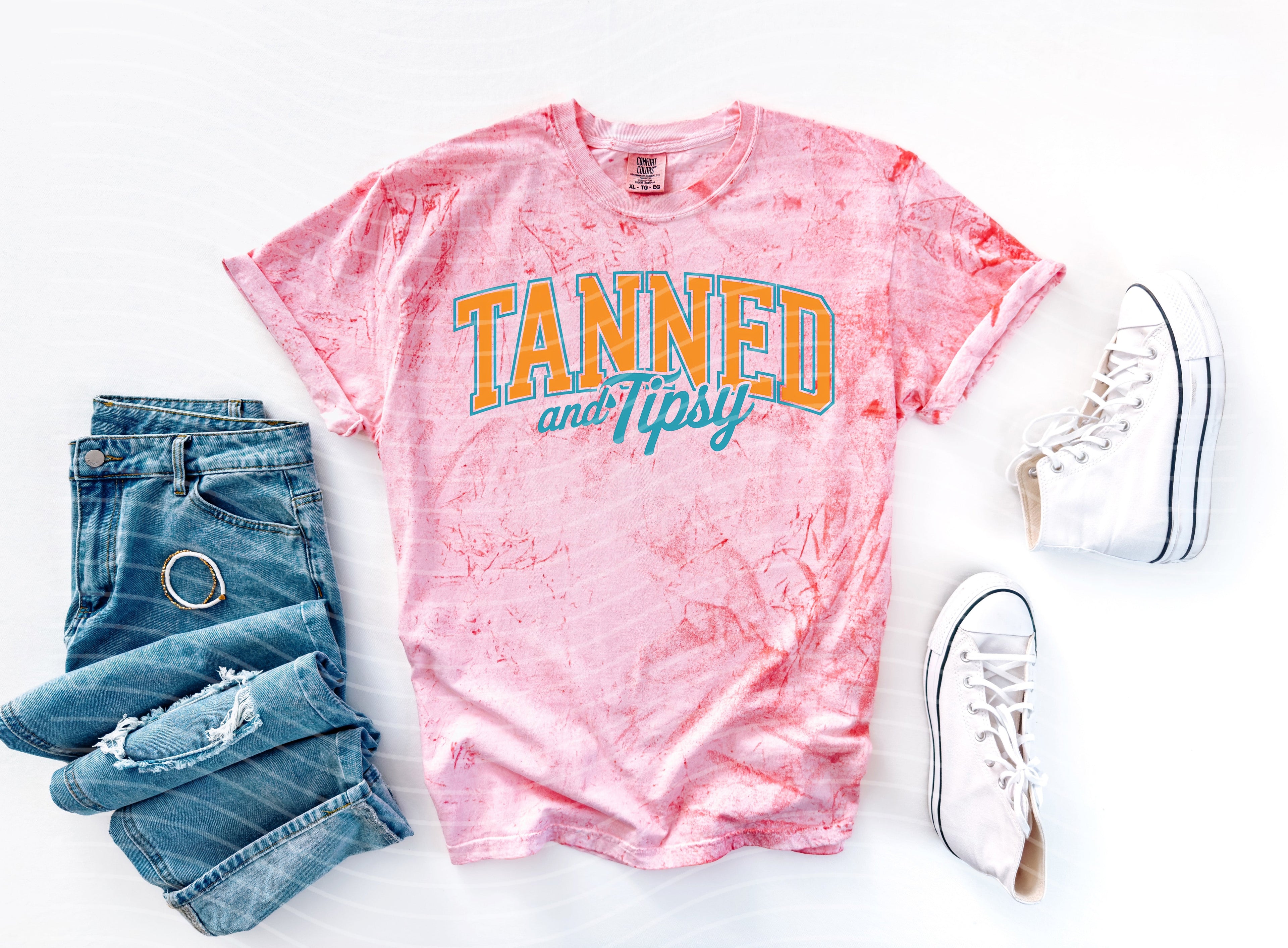 Tanned and Tipsy Graphic Tee