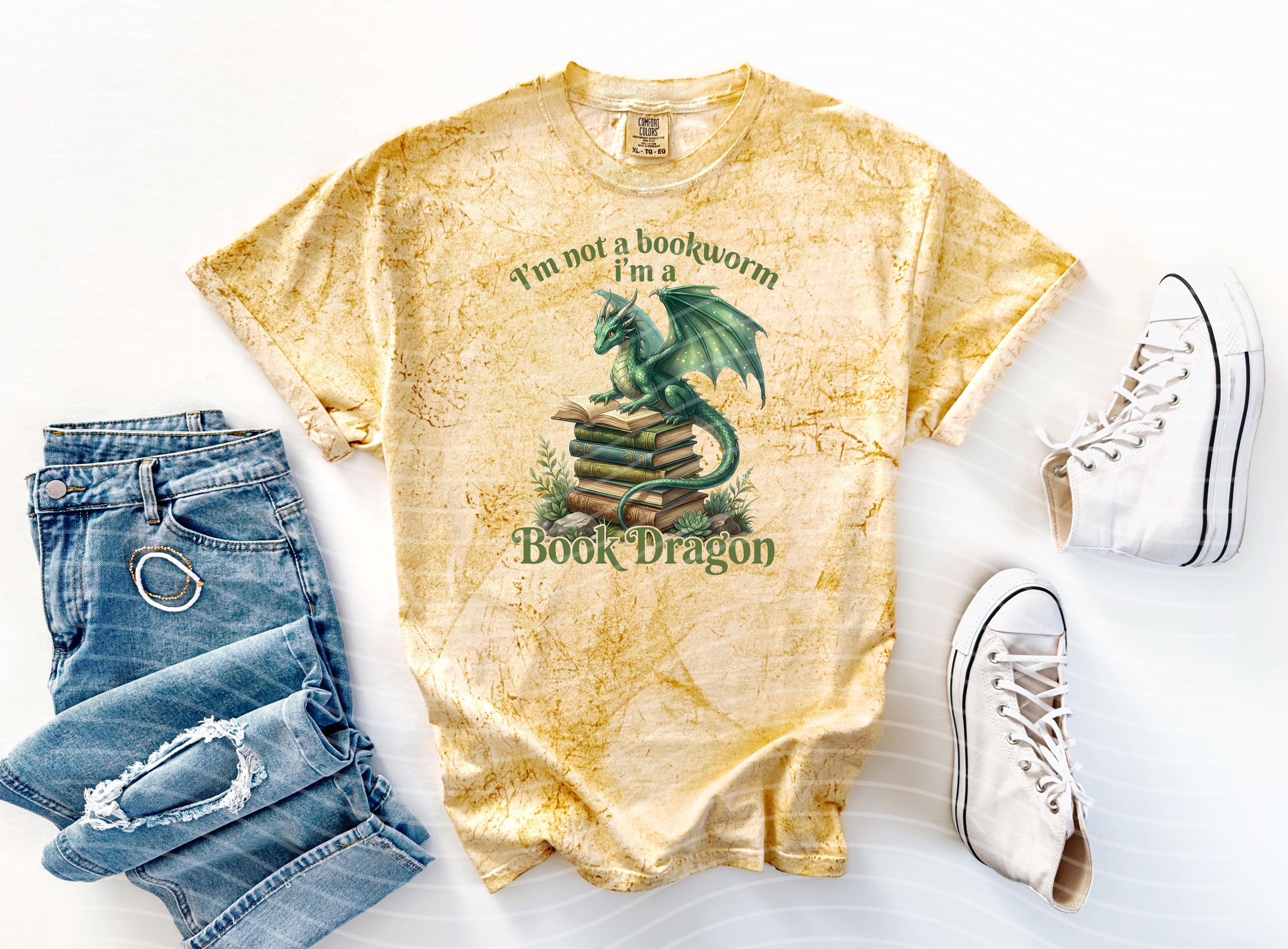 I'm a Book Dragon Graphic Tee