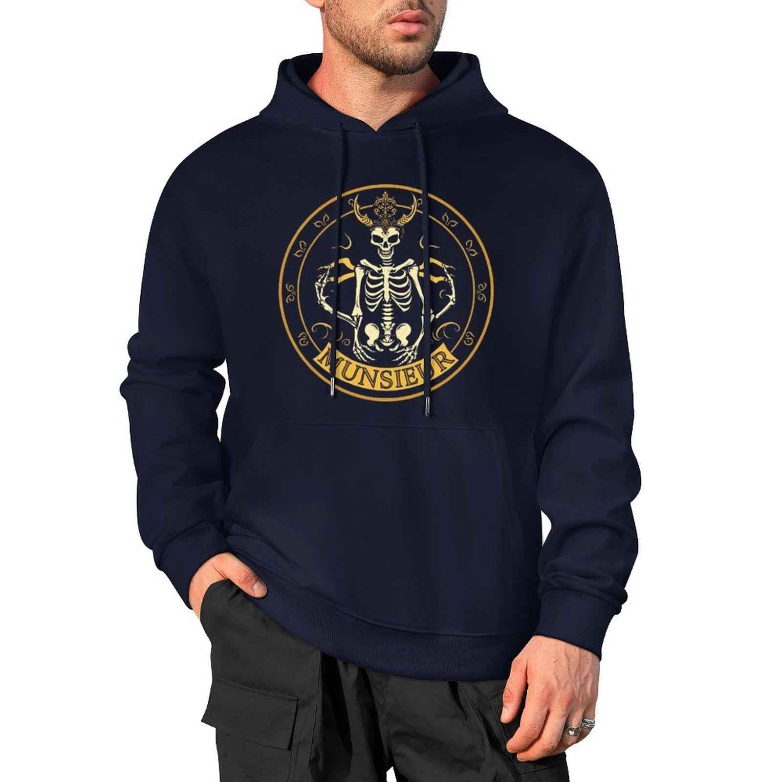 Shadow Reaper Hoodie - Luxe Skull Embroidery Gothic Streetwear