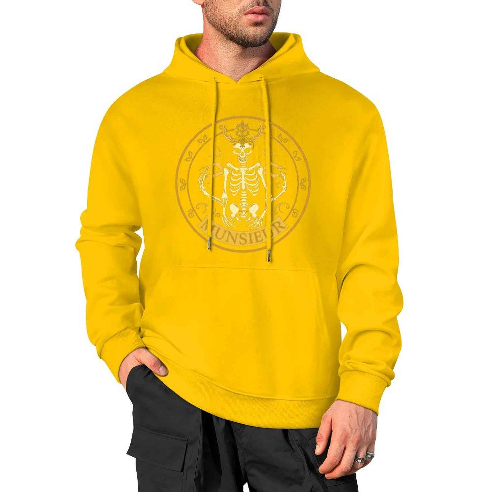Shadow Reaper Hoodie - Luxe Skull Embroidery Gothic Streetwear