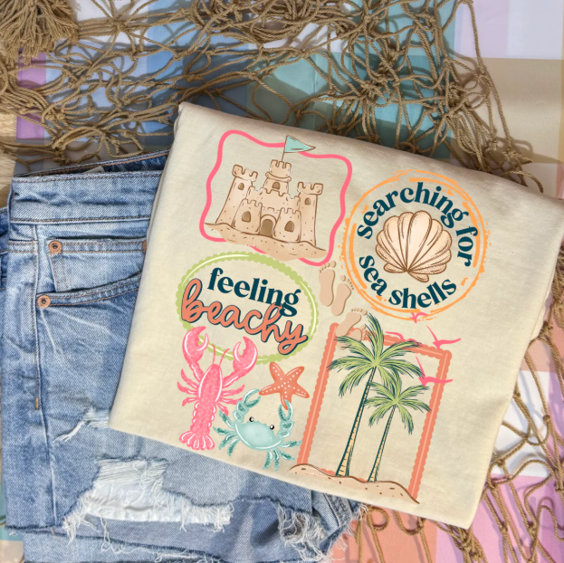 Searching for Sea Shells Graphic Tee