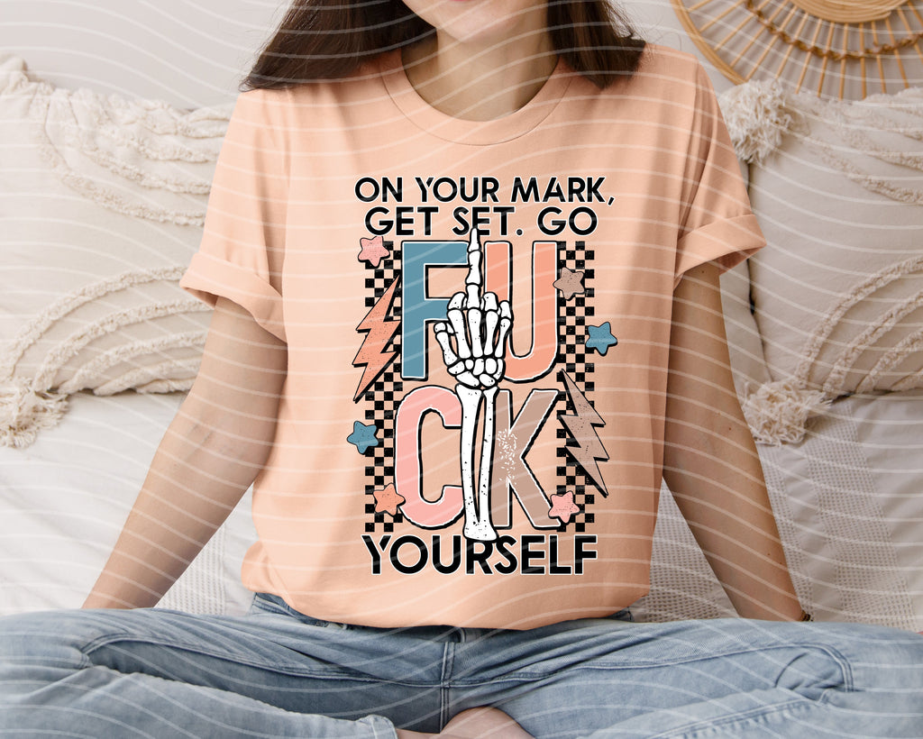 On Your Mark Get Set Go Graphic Tee