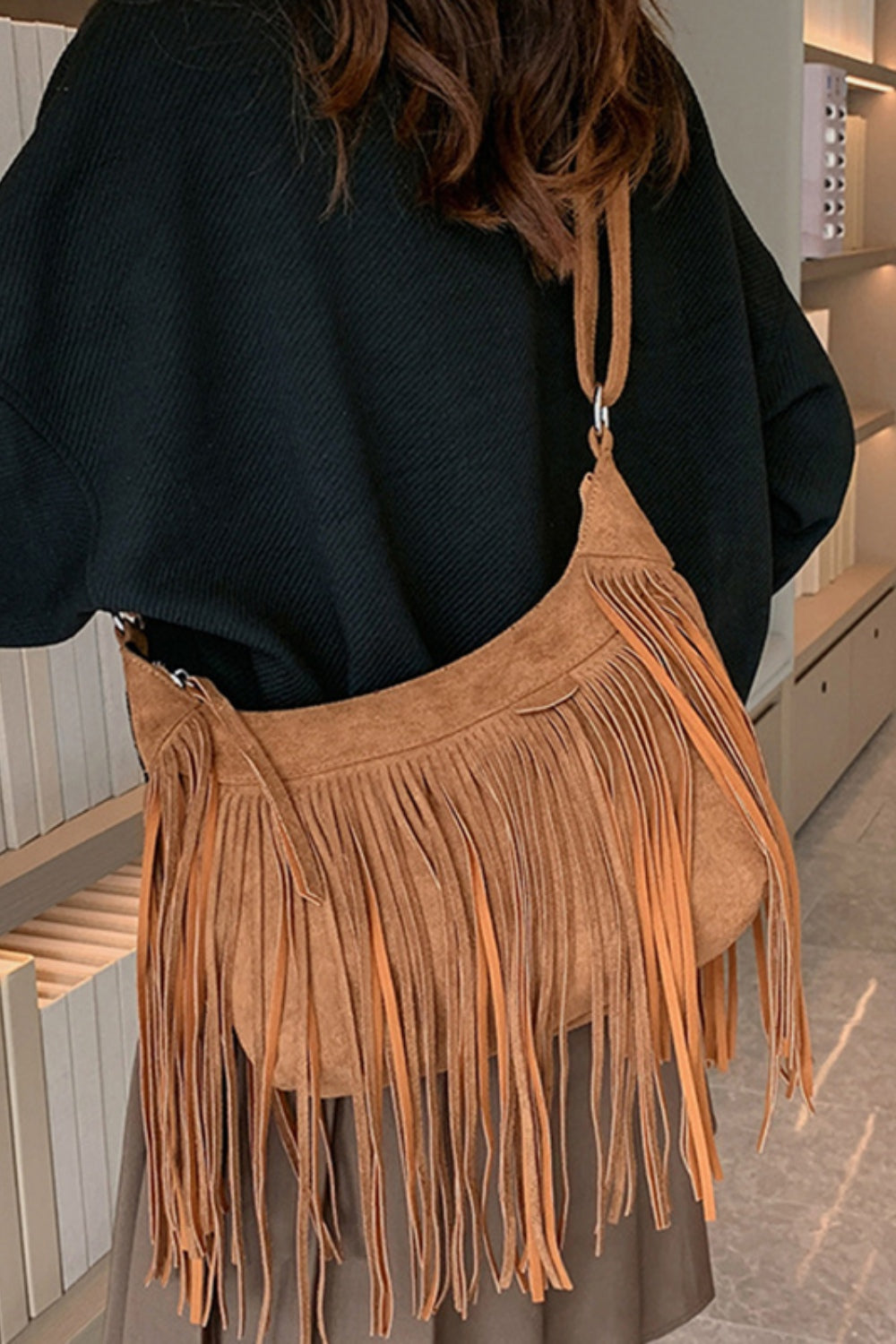 Suede Shoulder Bag
