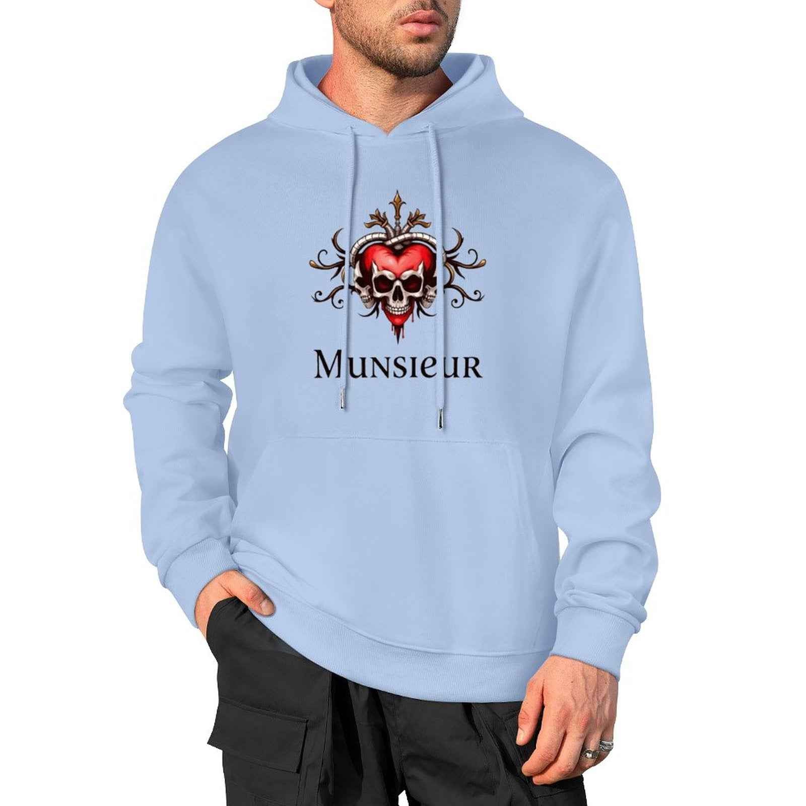 Deadly Love Hoodie | Heart Skull Gothic Streetwear | MUNSIEUR