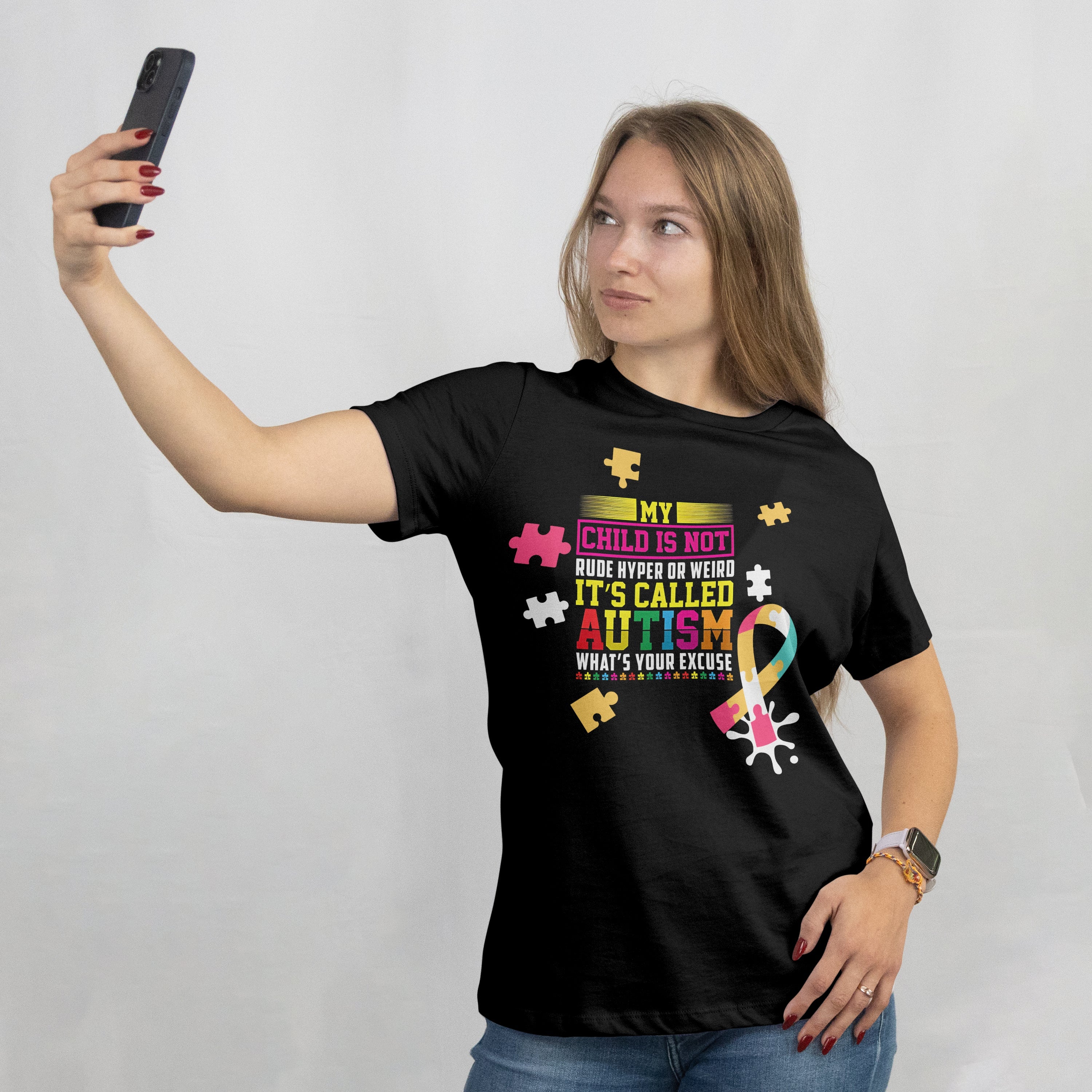 Unisex Awareness T-Shirt with Bold Support Message