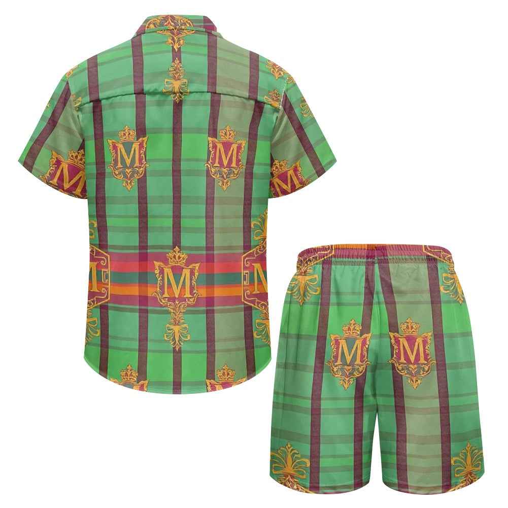 Men's Beach Shorts Set - Two Piece Summer Vacation Outfit