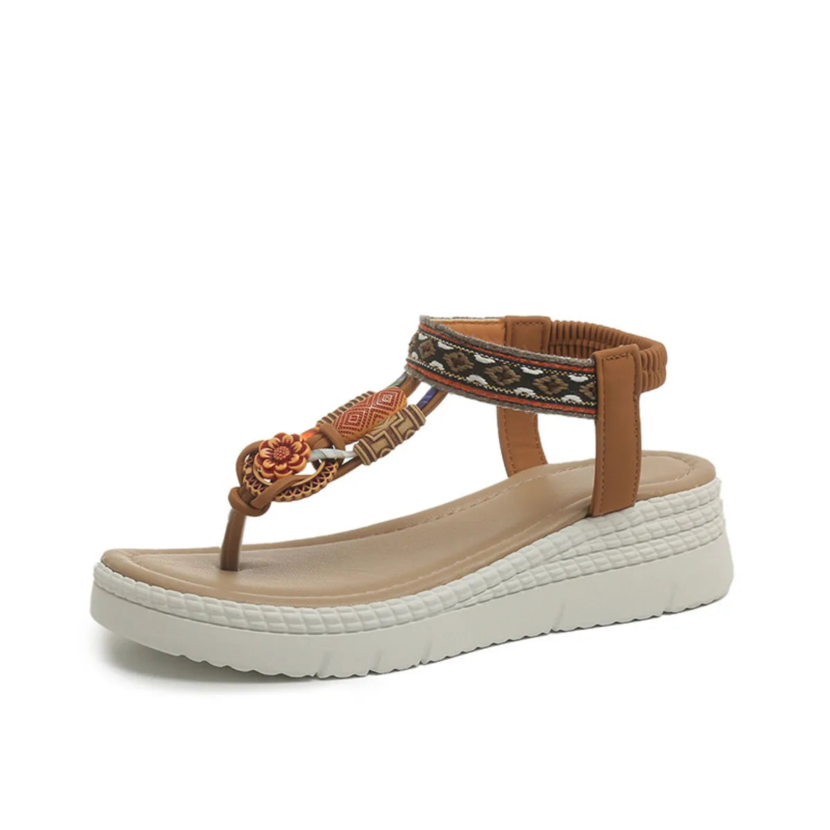 Toe Post Platform Wedge Sandals