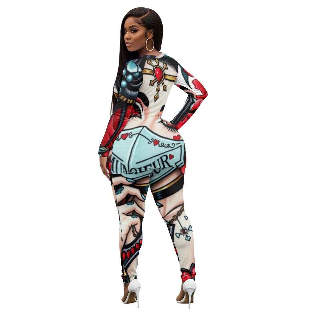 MUNSIEUR Women's Jumpsuit Valentine's Day Bleeding Collection