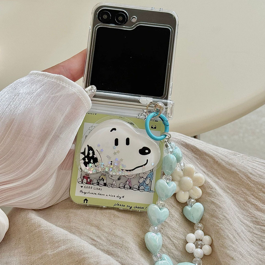 Cartoon Snoopy Samsung Suitable For Zflip7 Phone Case