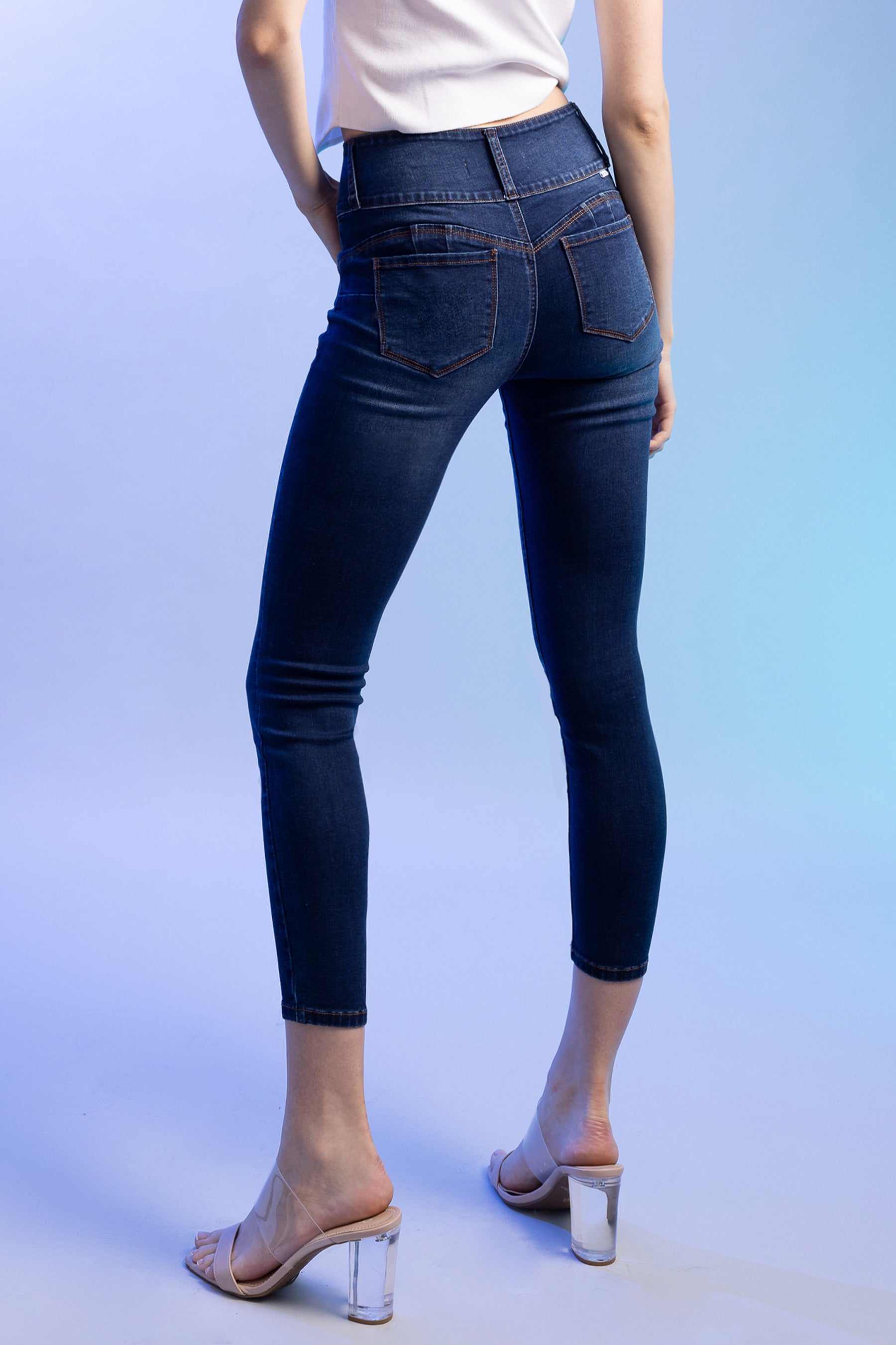 Push Up Ankle Skinny Jeans