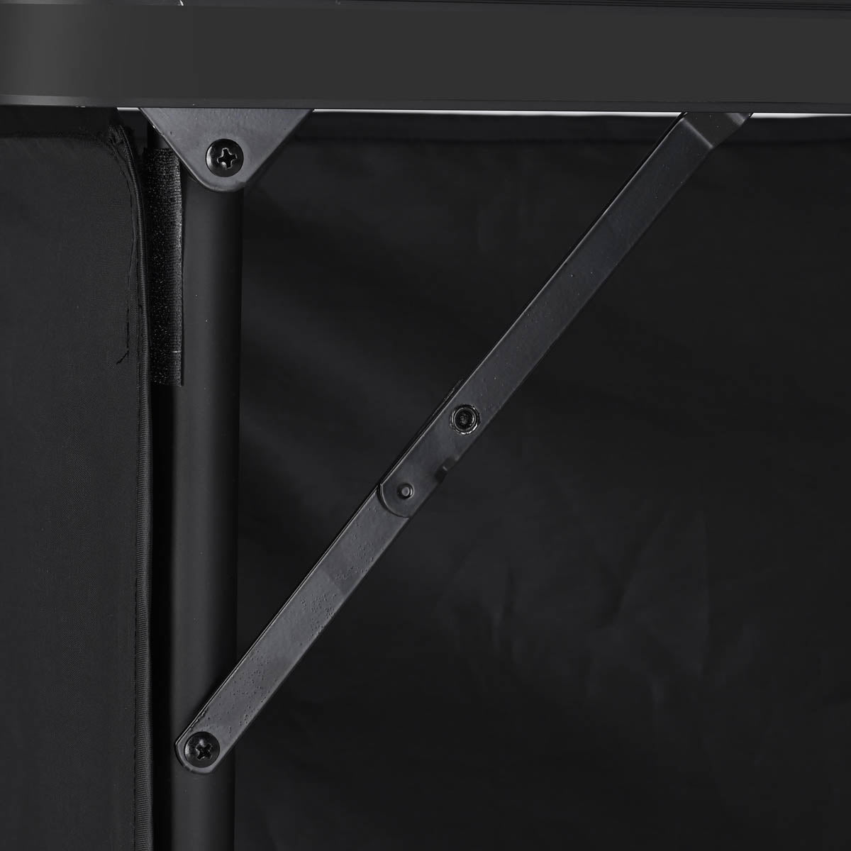Yescom Folding Portable Bar Table with Storage Shelf