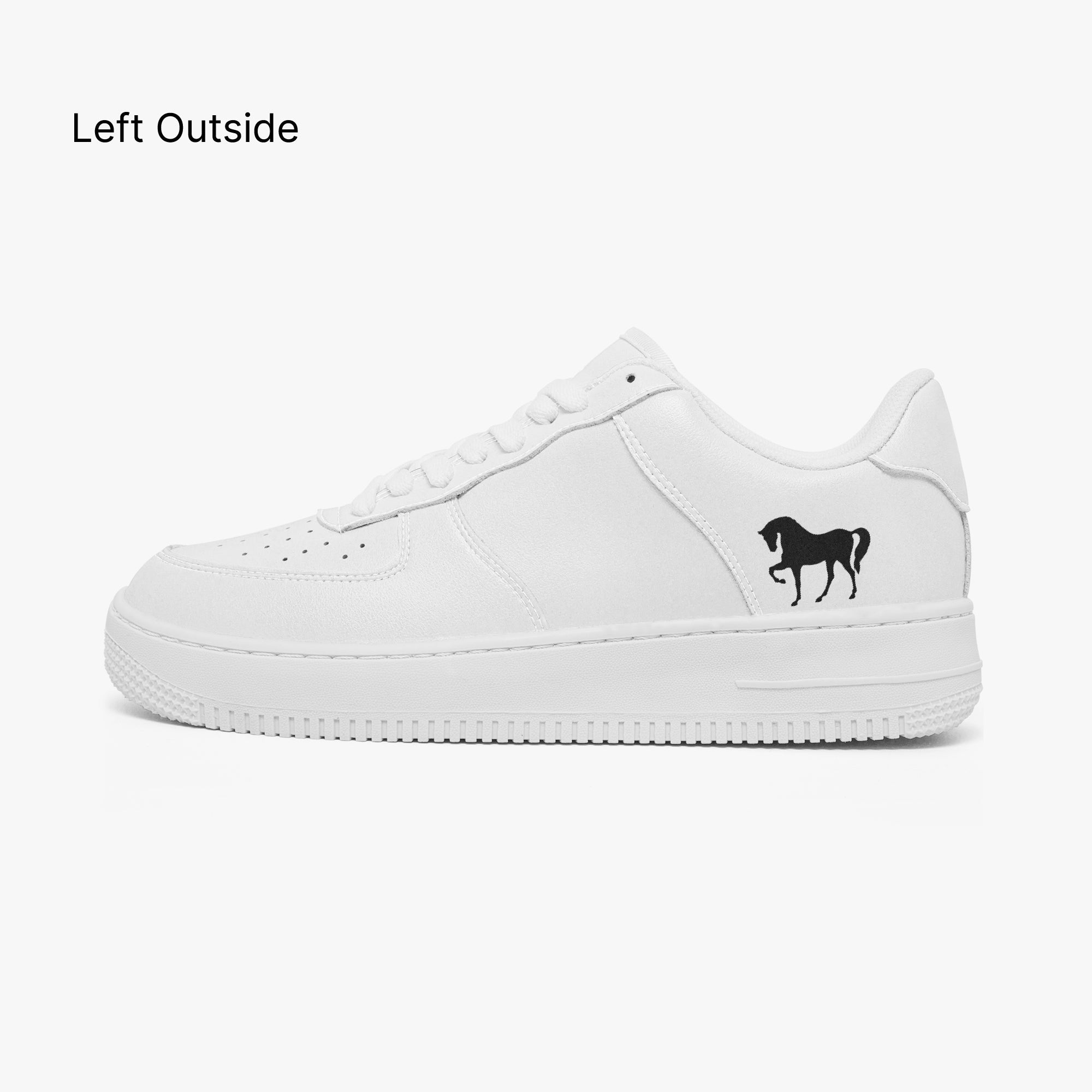 NESTDEER 977. AF1 Low-Top Leather Sports Sneakers - Tongue Printable