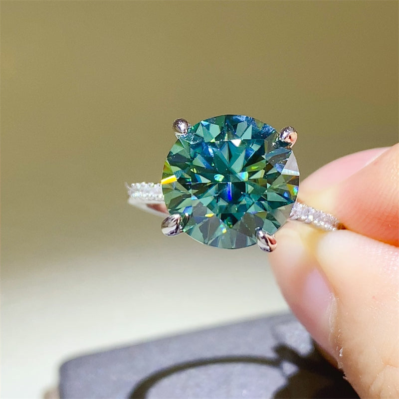 5 Carat Lab-grown Diamond Ring Sterling Silver VVS Quality