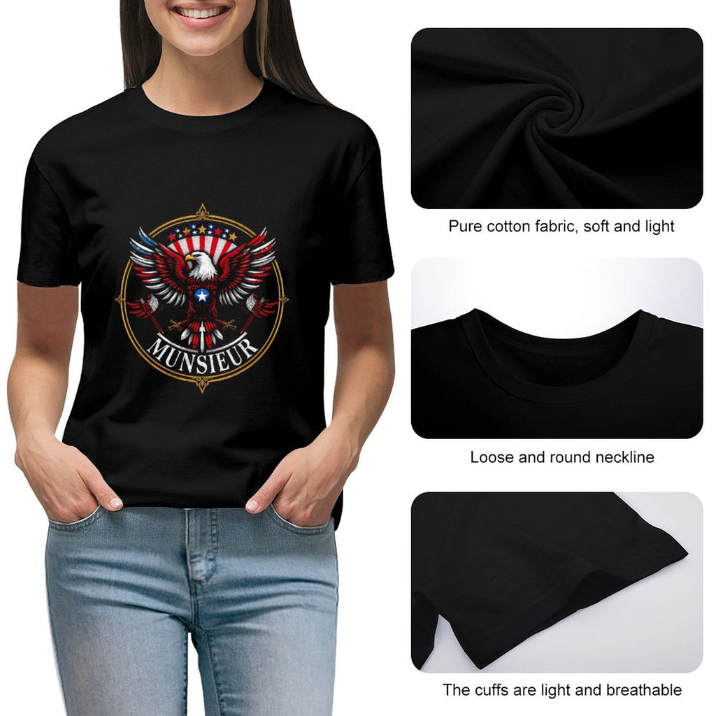 Munsieur Women's T-shirt "Presidential" Unbelievable Comfort Independence Day Collection