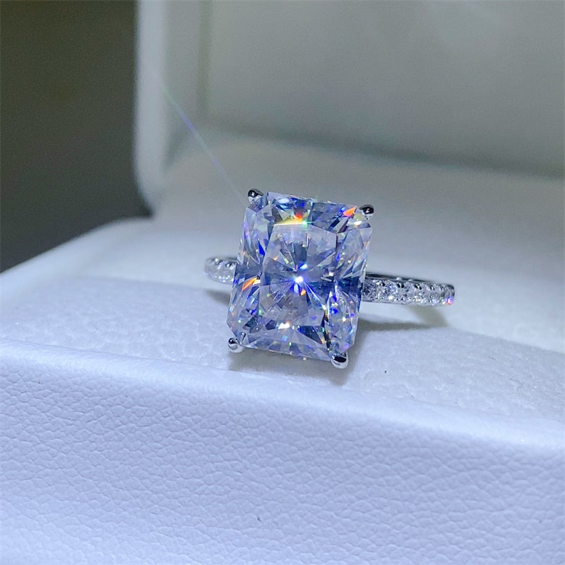 5 Carat Munsieur Moissanite Jewelry — crowned brilliance, handcrafted perfection, unmatched fire Ring