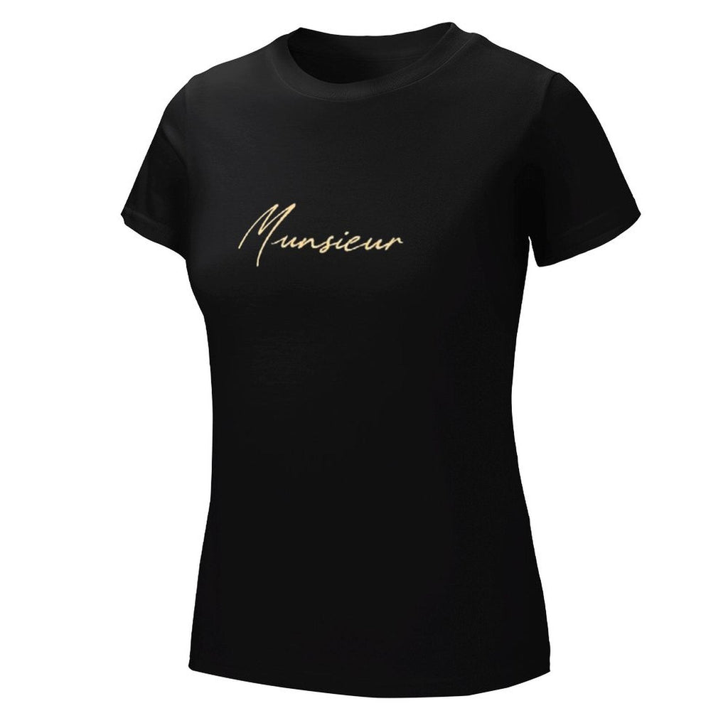 Women's Munsieur Brand T-shirt Comfortable Cotton Casual Streetwear
