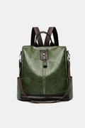 Stylish PU Leather Backpack for Everyday Adventures