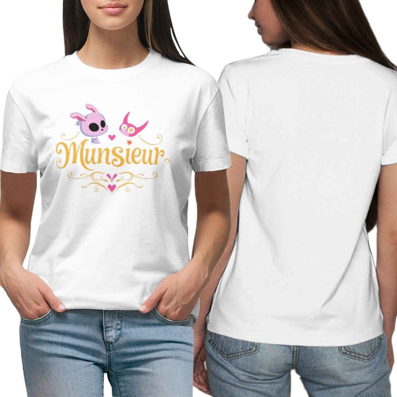 Munsieur T-Shirt for Women: Versatile, Timeless, and Ultra-Soft for Her