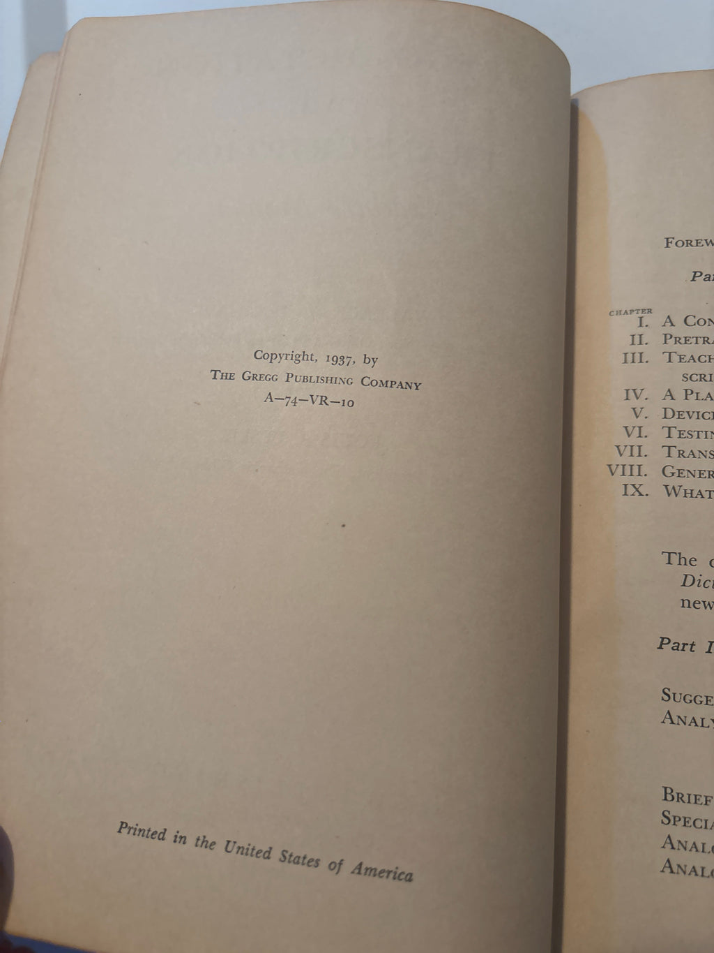 Vintage Gregg Dictation and Transcription Teacher's Manual 1937