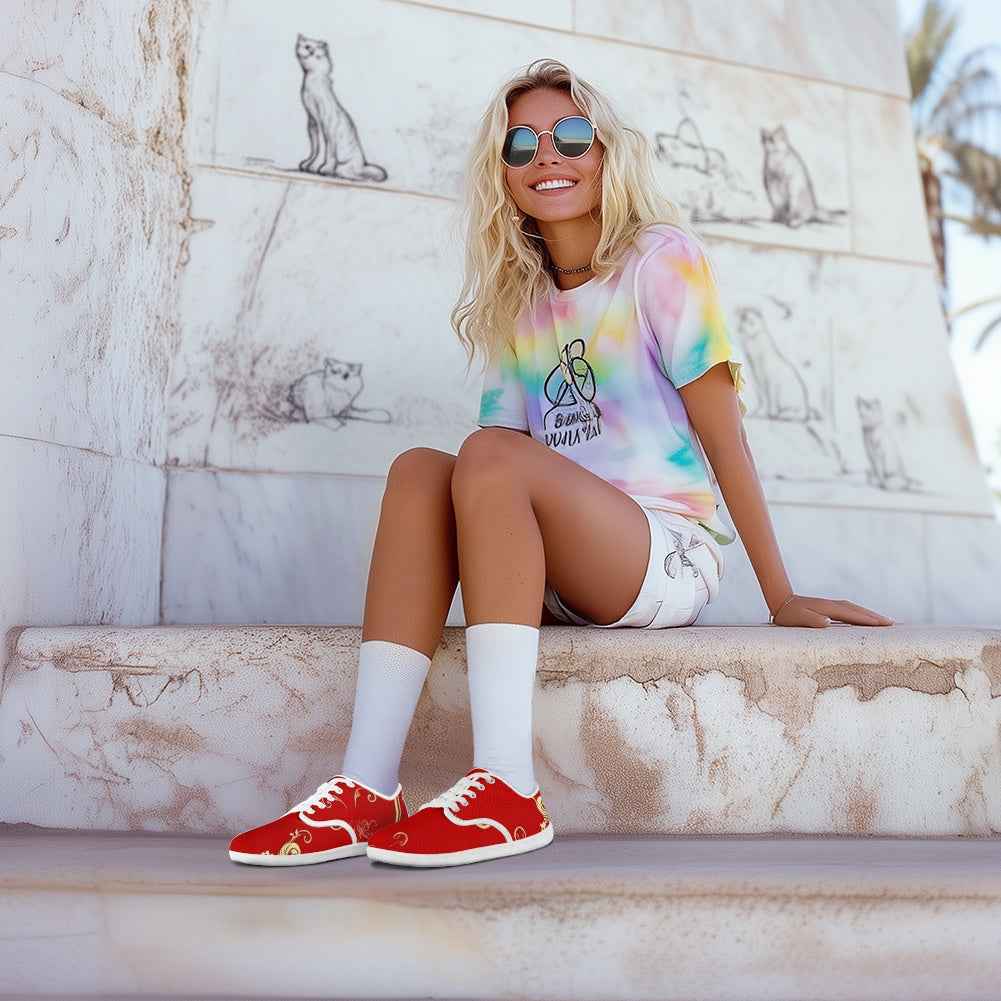 MUNSIEUR Lace-up Barefoot Sneakers