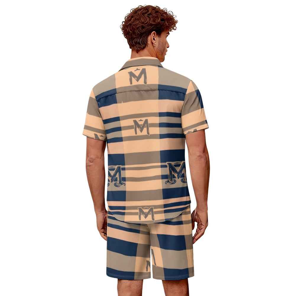 Men's Resort Shorts Set - Two Piece Vacation Outfit for Men